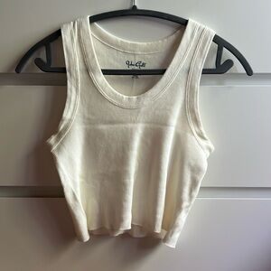 Cream/ white tank top